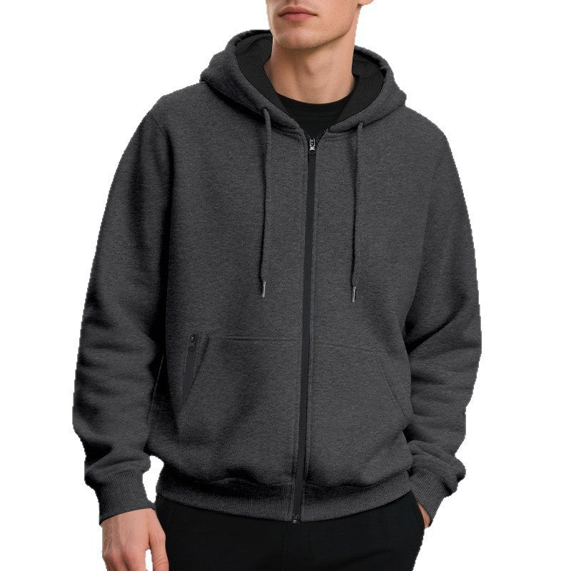 Men's Zip-Up Hoodie with Pockets Lune London