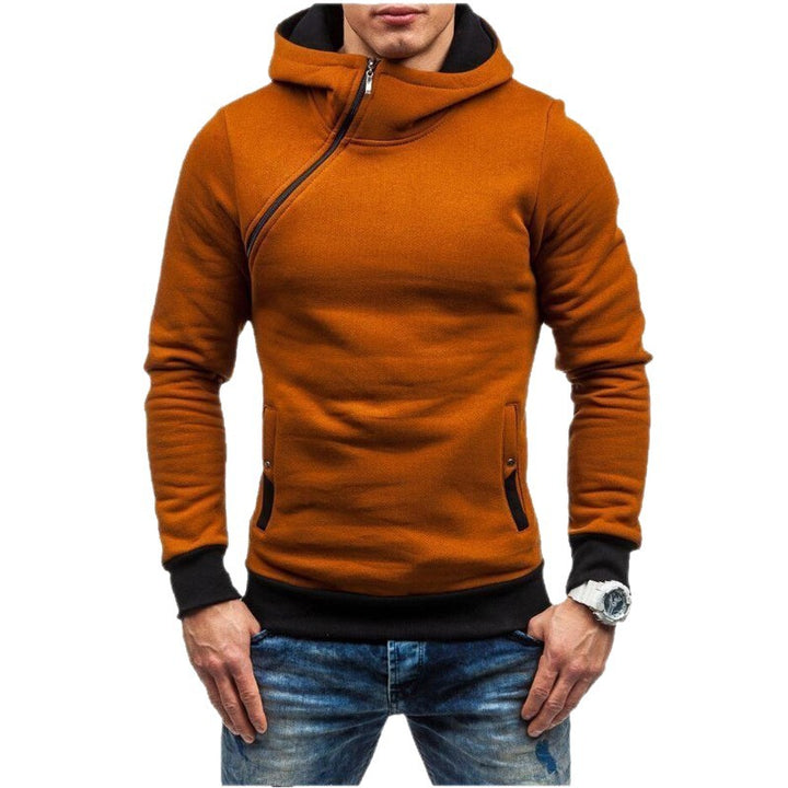 Men's stylish hoodie with side zipper and contrasting sleeves Lune London