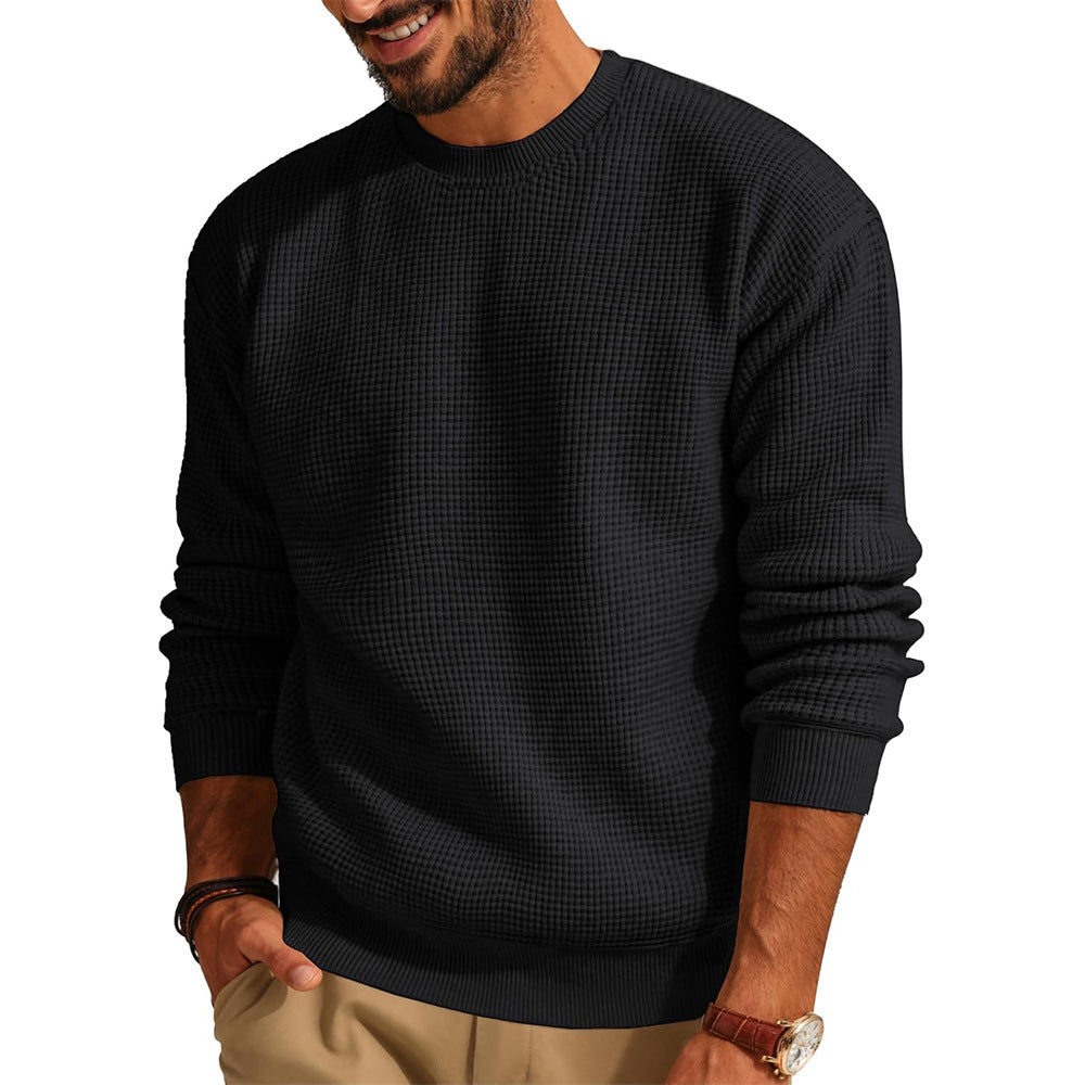Men Structured Sweatshirt with Round Neck Lune London