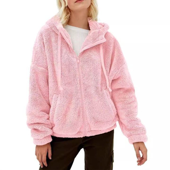 Cozy jacket for women with hood and side pockets Lune London