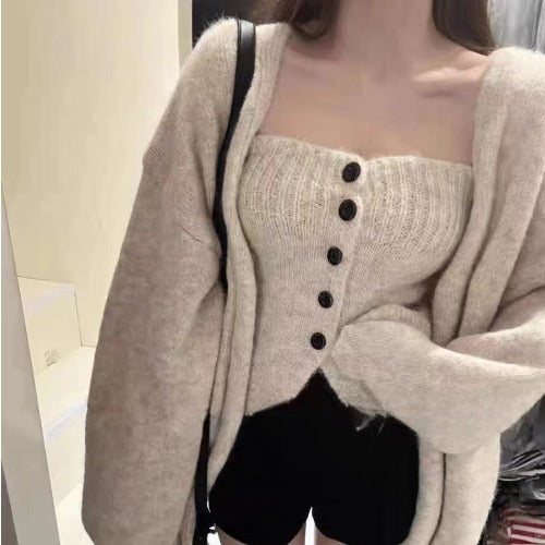 Cardigan pour femmes avec boutons et devant ouvert Chic & Stil