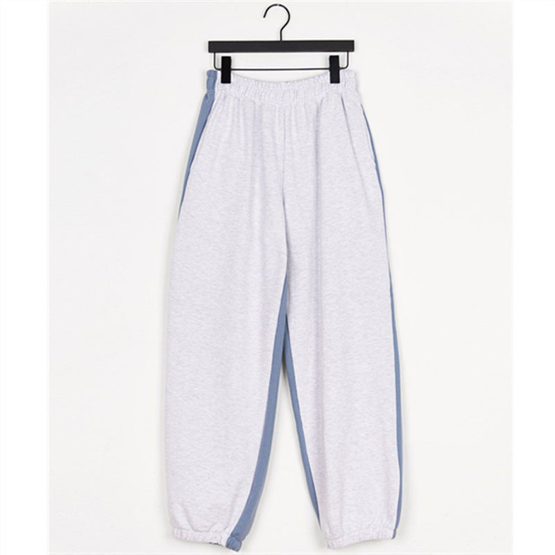 Pantalons de loisirs décontractés pour femmes avec accent de couleur sur le côté Chic & Stil