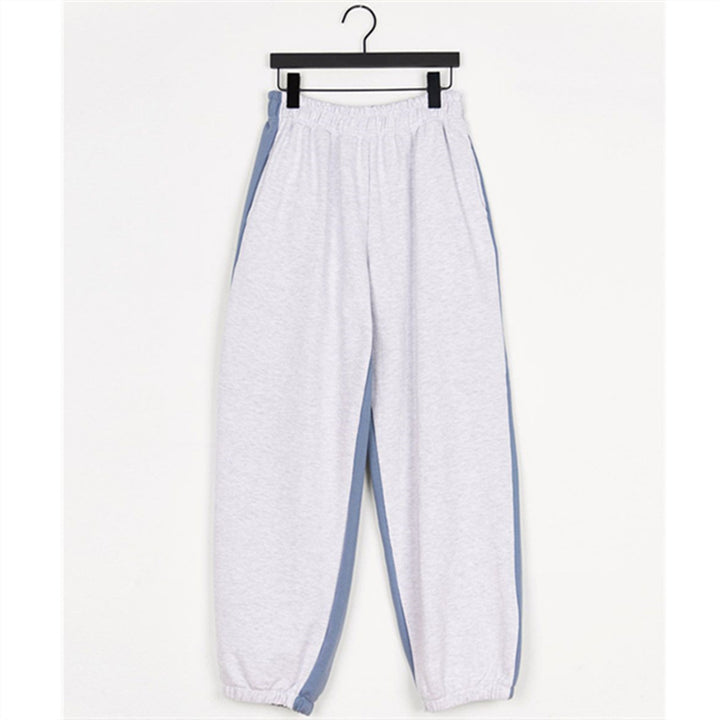 Pantalons de loisirs décontractés pour femmes avec accent de couleur sur le côté Chic & Stil