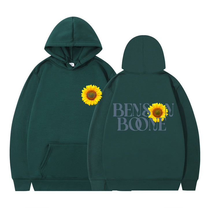 Women's hoodie with unique sunflower design and comfortable fit Lune London