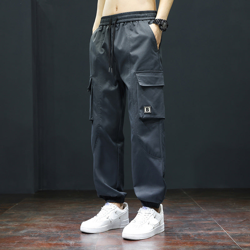 Pantalon cargo pour hommes avec taille élastique et poches pratiques Chic und Stil