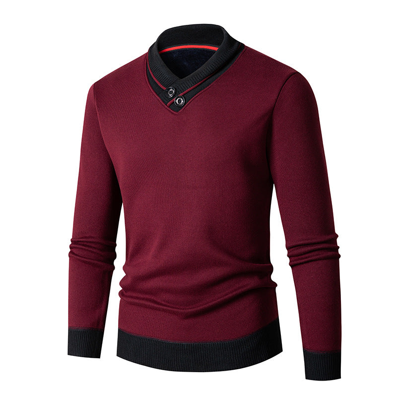 Elegant sweater for men with trendy V-neck Lune London