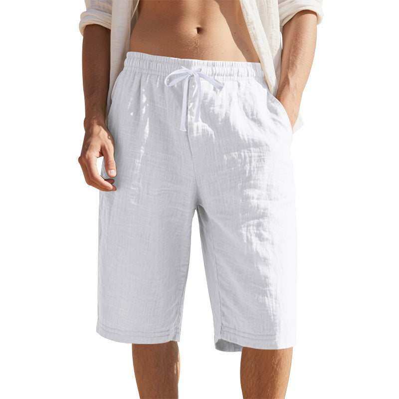 Men's Leisure Pants with Elastic Waistband and Side Pockets Lune London