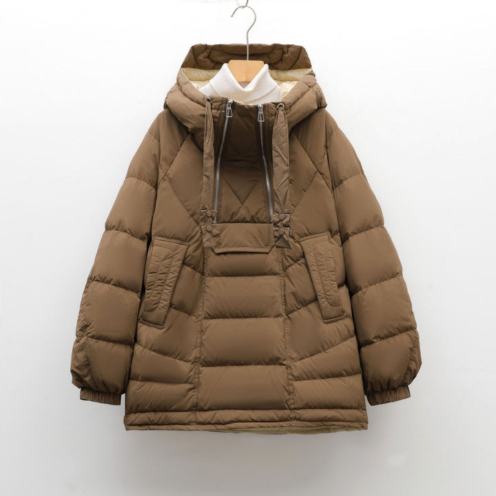 Women's quilted jacket with high collar and functional pockets Lune London