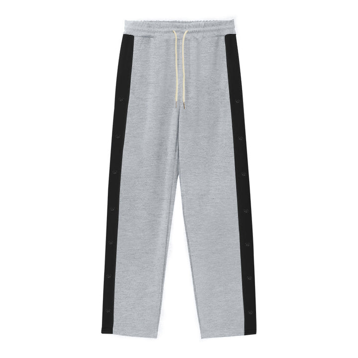 Sporty men's jogging pants with snap button details Lune London
