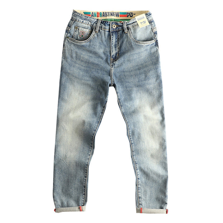 Slim Fit Jeans for women with a stylish distressed look and a practical cuff Lune London