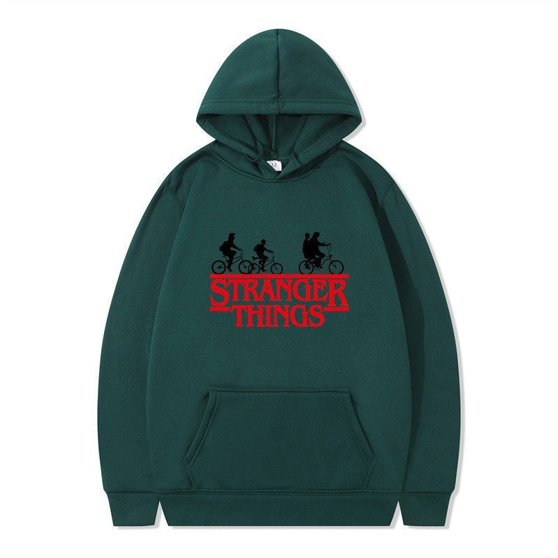Women's hooded sweatshirt with creative Stranger Things design Chic & Stil