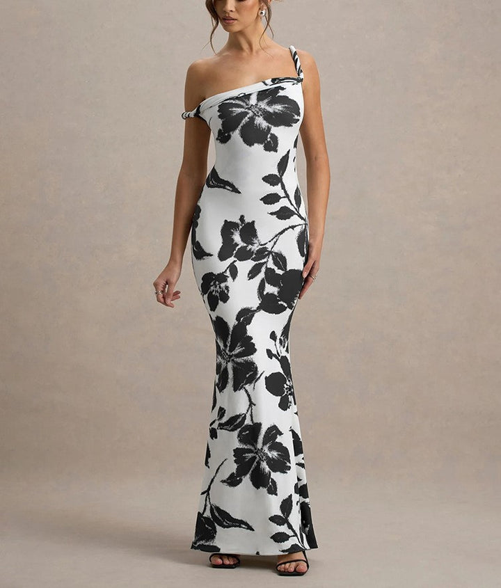 Lune London off-shoulder bodycon maxi dress