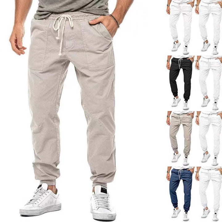 Men's cargo jogger pants with elastic waist and convenient pockets Lune London