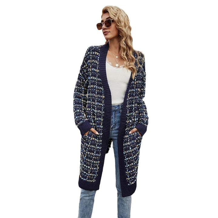 Cardigan coloré pour femmes avec textures et ourlet effiloché Chic & Stil