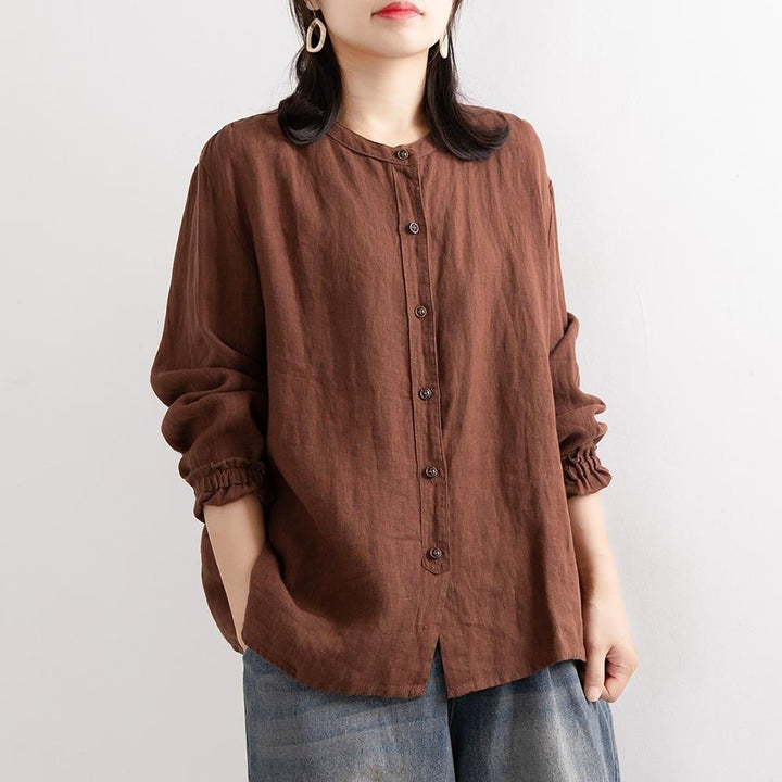 Blouse ample pour femme avec détails en bouton Chic & Stil