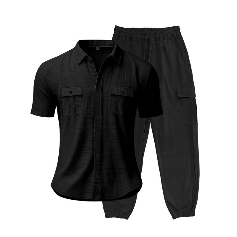 Fashionable short suit for men with practical pockets Lune London