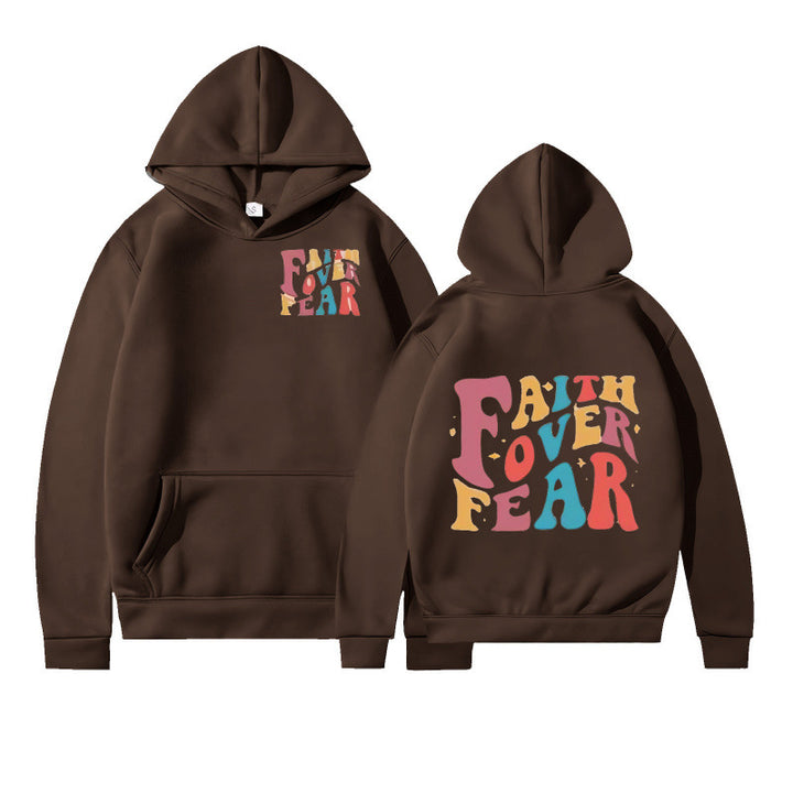 Women's hoodie with creative lettering and soft inner fleece Lune London
