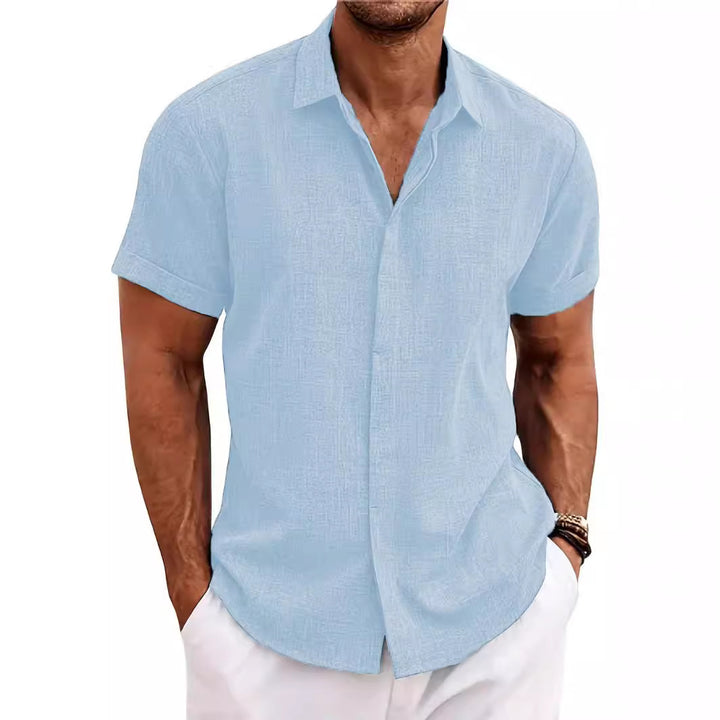 Structured short sleeve shirt for men with buttons Lune London