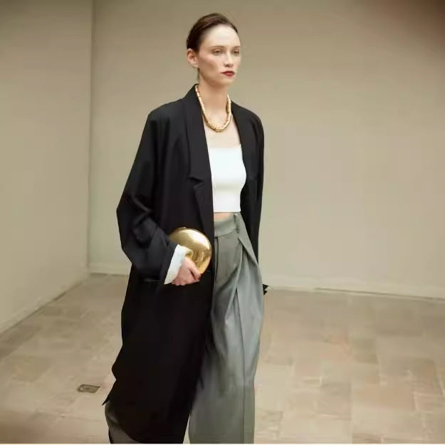 Manteau oversized Chic & Stil pour femmes tombant lâchement