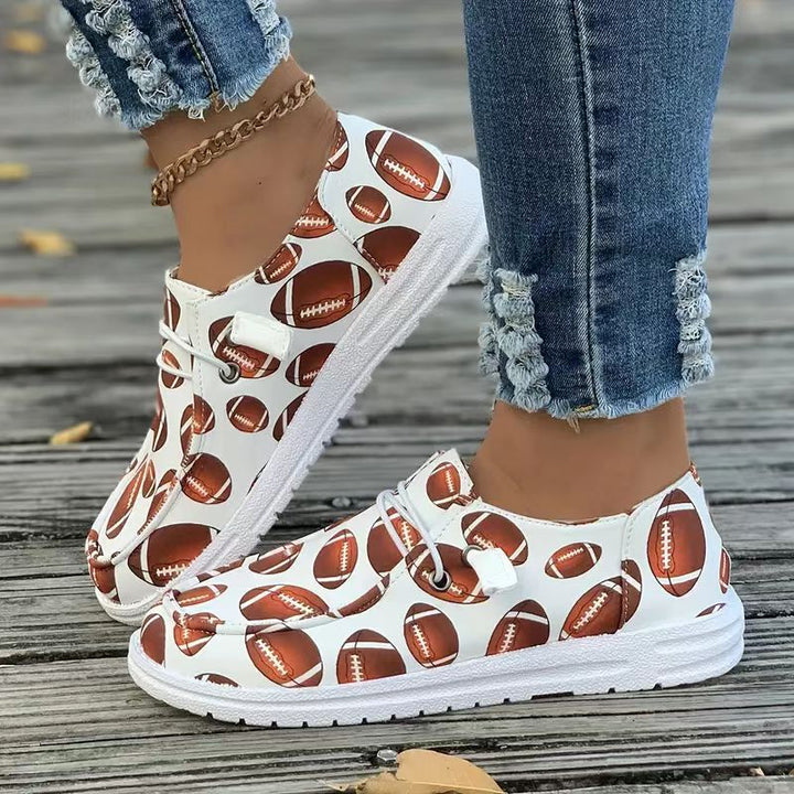 Women’s sneakers with football pattern Lune London