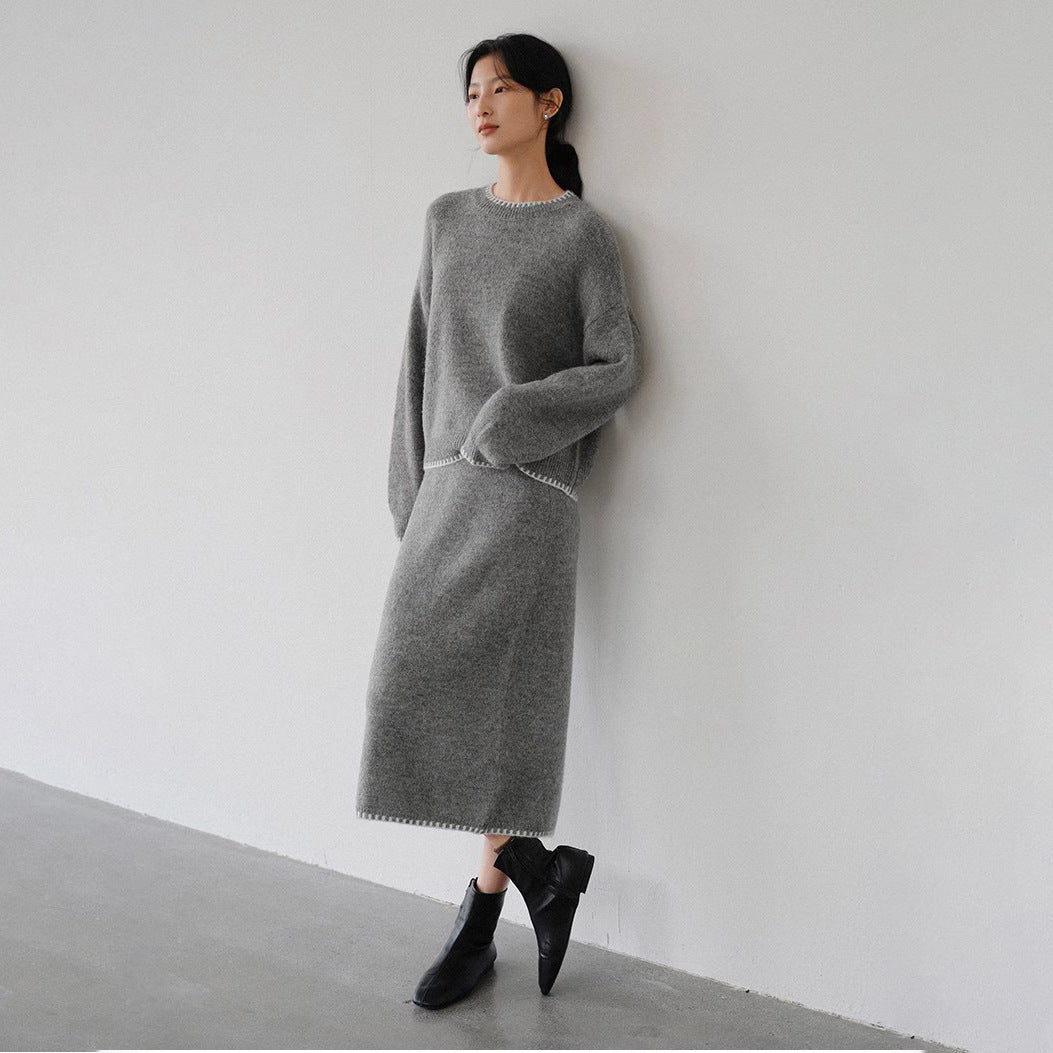 Ensemble tricoté confortable pour femmes avec des détails élégants Chic & Stil