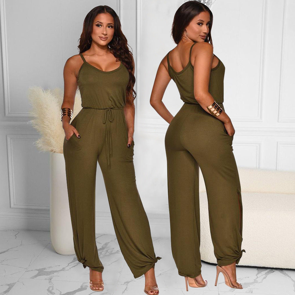 Ladies Casual Sleeveless Jumpsuit Lune London