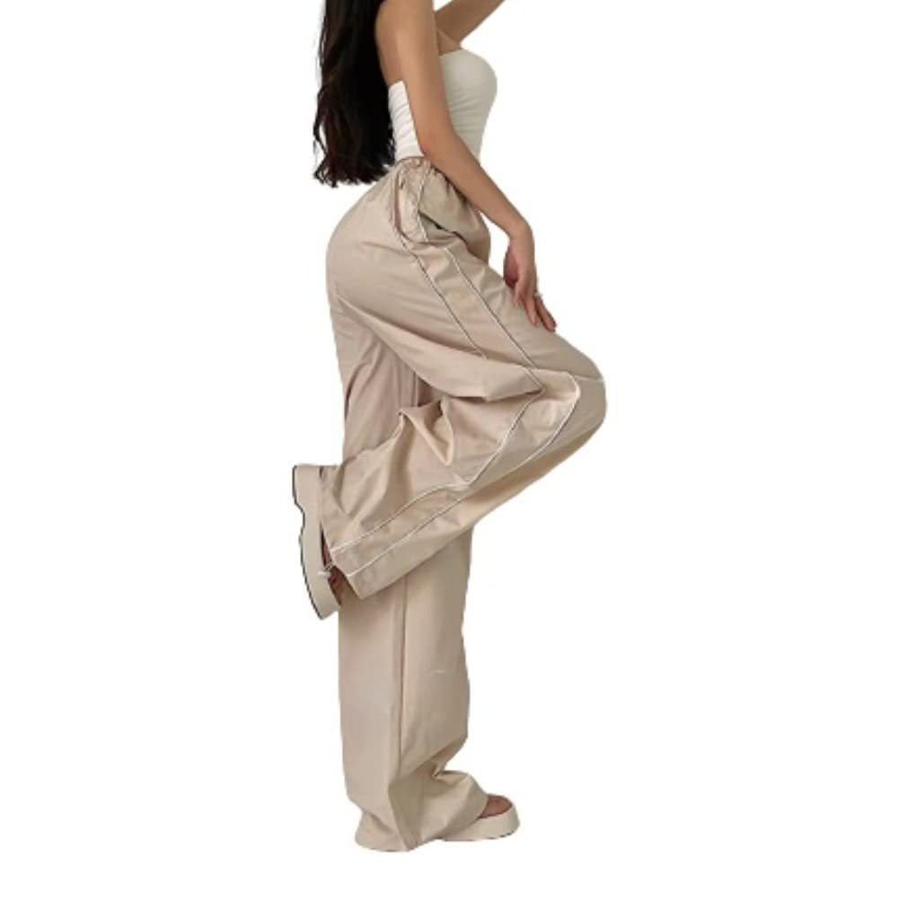 Women's Sporty Pants with Loose Fit and Elastic Waistband Lune London