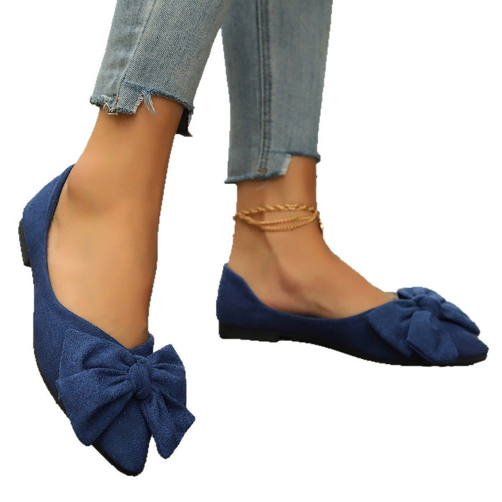 Women's ballet flats with elegant bow decoration and soft inner lining Lune London