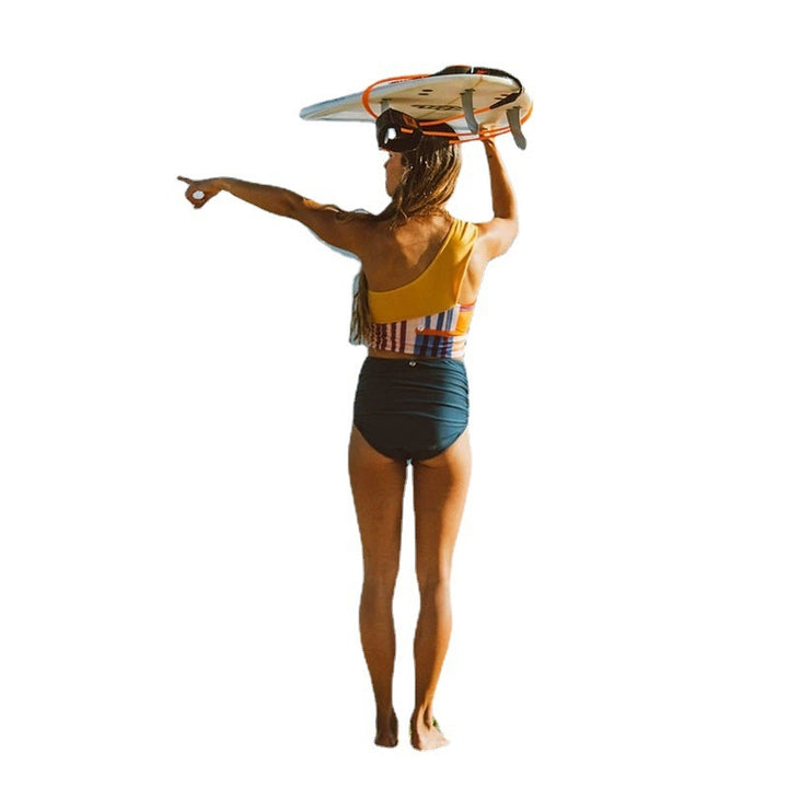 Women Asymmetrical Bikini Top Lune London