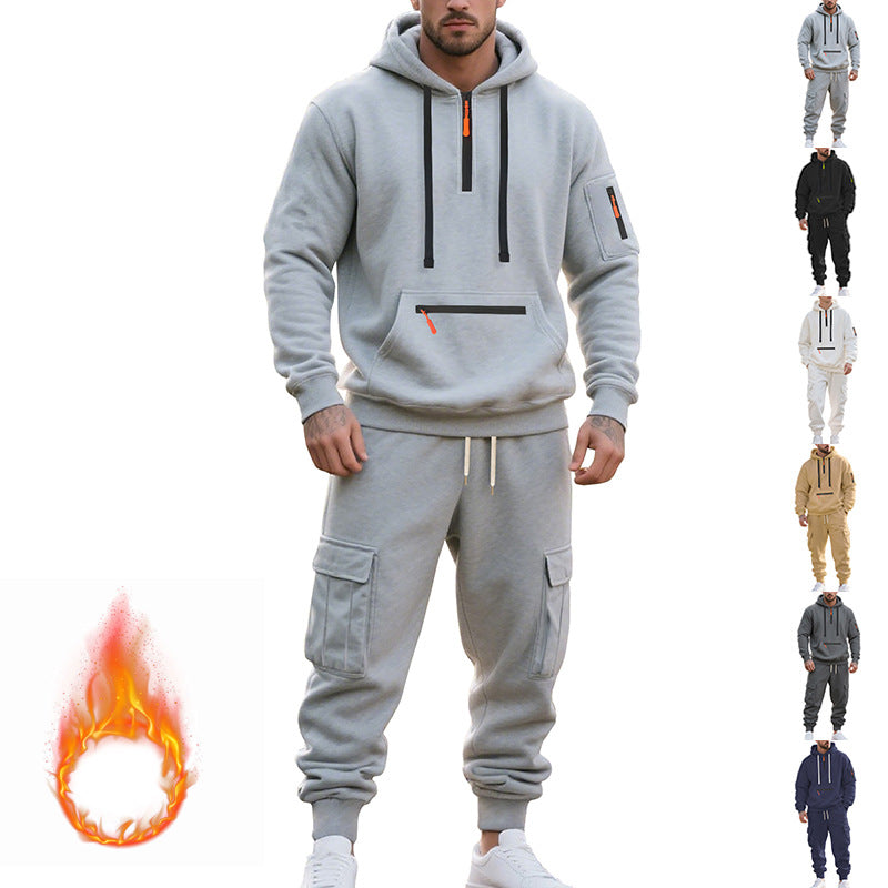 Men's sporty hoodie set and pants with practical pockets Lune London