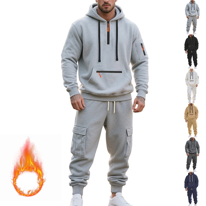 Men's sporty hoodie set and pants with practical pockets Lune London