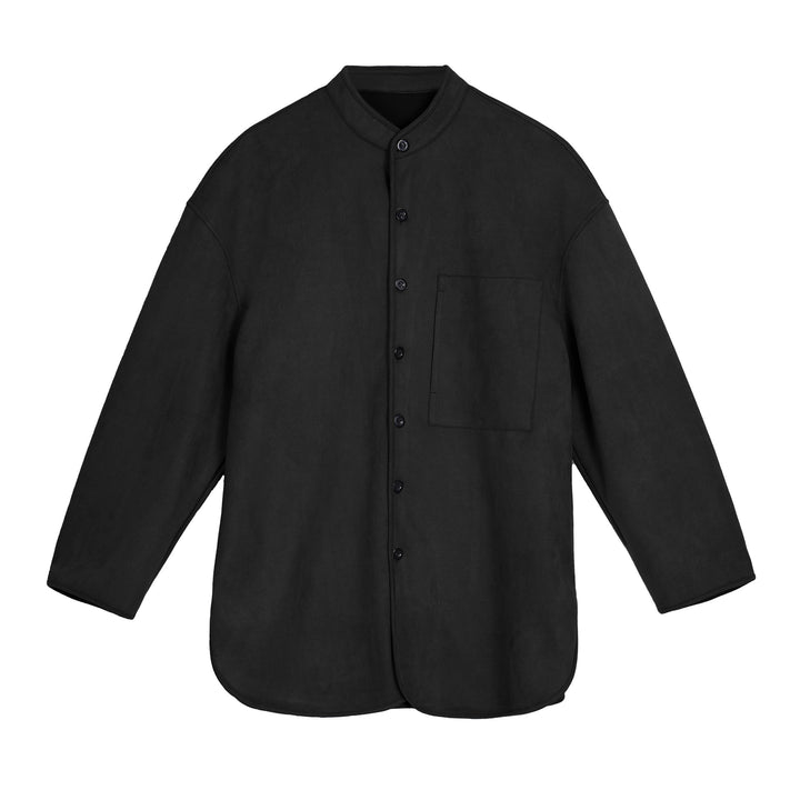 Men's Fashion Shirt with Practical Chest Pocket and Modern High Collar Lune London