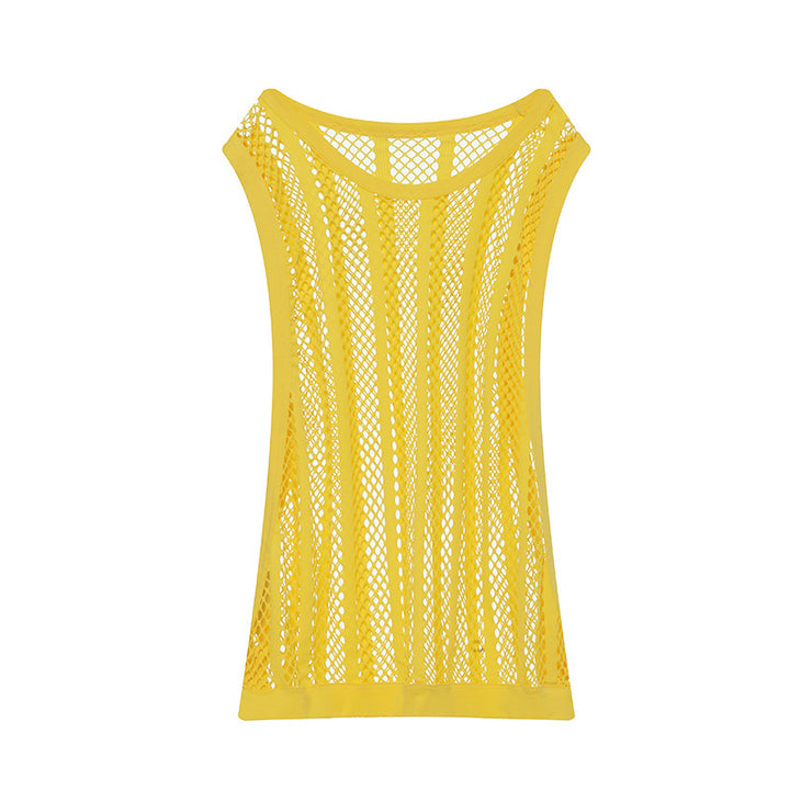 Men Breathable Mesh Tank Top with Racerback Design Lune London