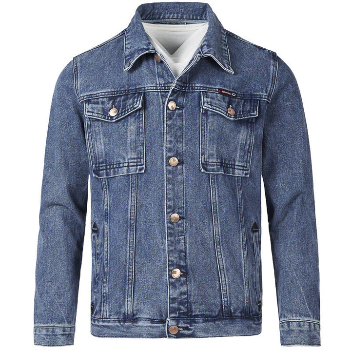 Men's Jeans Jacket In Modern Slim-Fit Design with Practical Pockets and Sturdy Rivets Lune London
