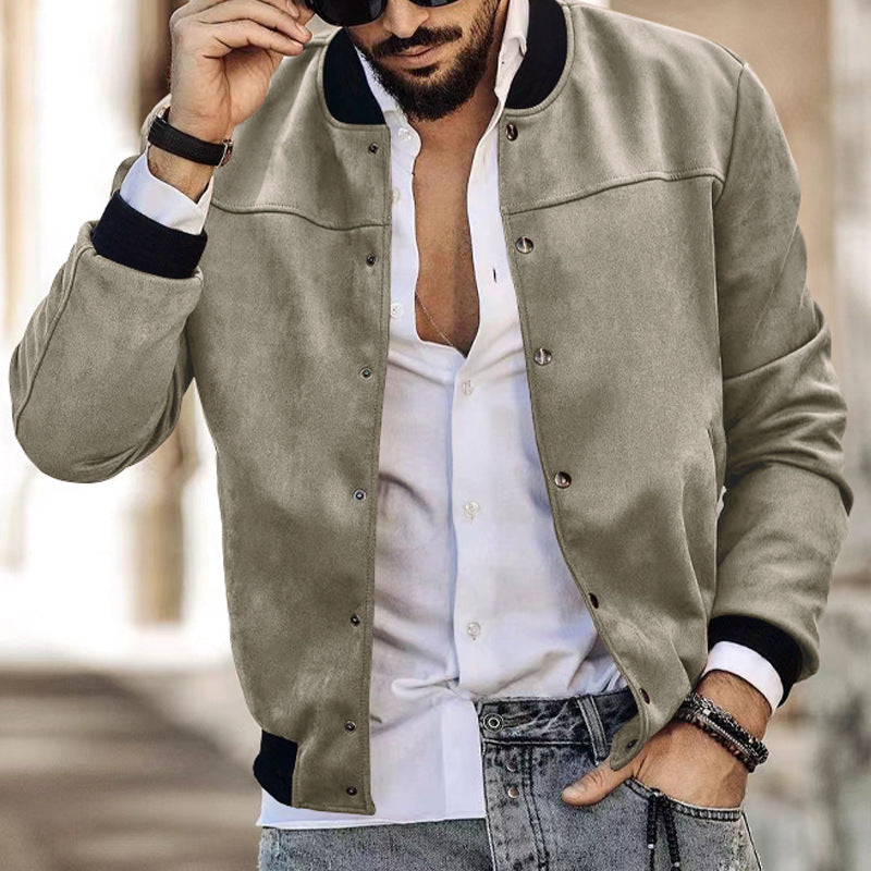 Casual bomber jacket for men with zipper and practical side pockets Lune London