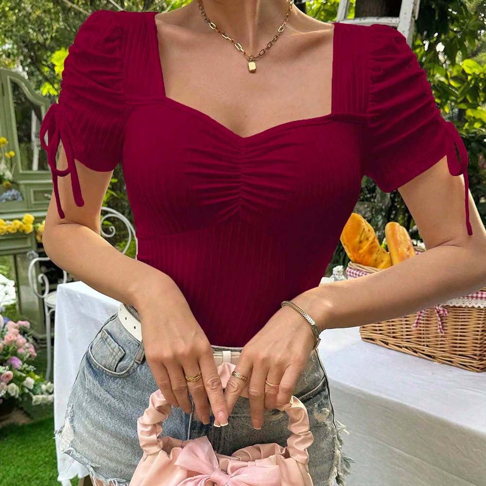 Blouse women with ruffle details and elegant back Chic & Stil