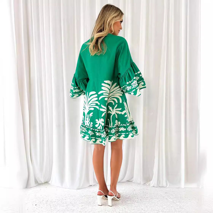 Casual summer dress for women with puff sleeves Chic & Stil