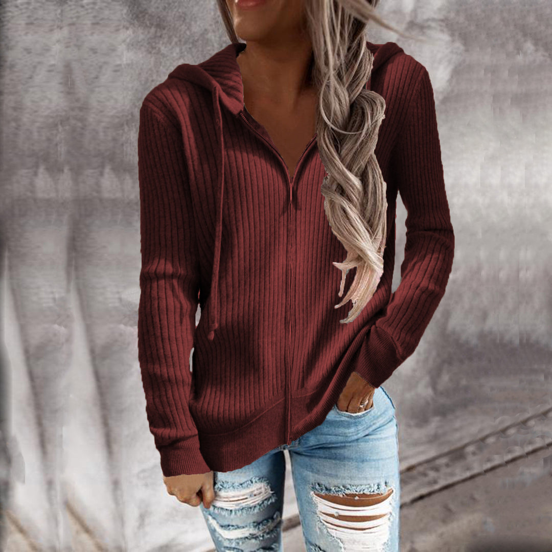 Lady cardigan with hood and side pockets Lune London