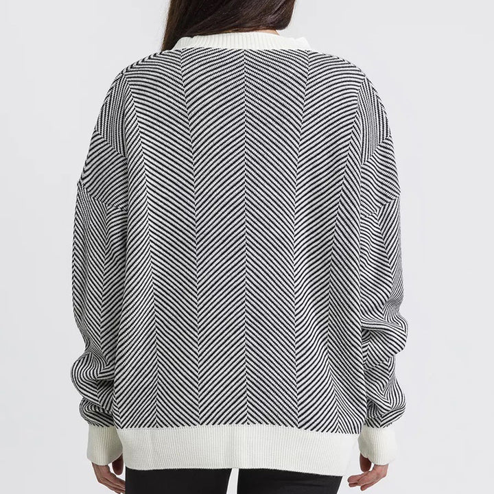 Cardigan confortable pour femmes avec des détails en tricot torsadé élégants et des fermetures à boutons Chic & Stil