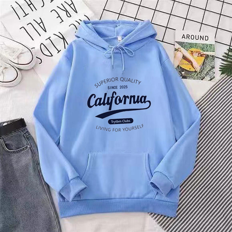 Women's casual hoodie with creative lettering Chic & Stil