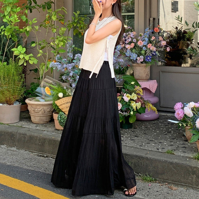 Lune London women's maxi pleated rock