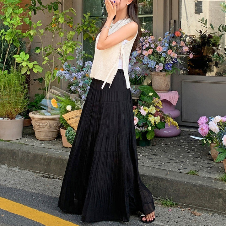 Lune London women's maxi pleated rock