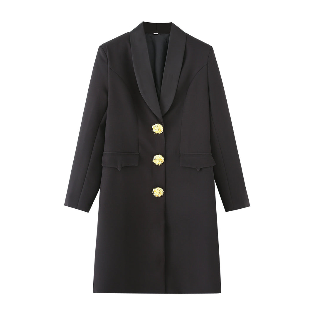 Elegant blazer jacket for ladies with decorative buttons Lune London