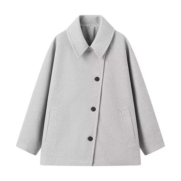 Casual transition jacket for ladies with oversized cut and practical pockets Lune London