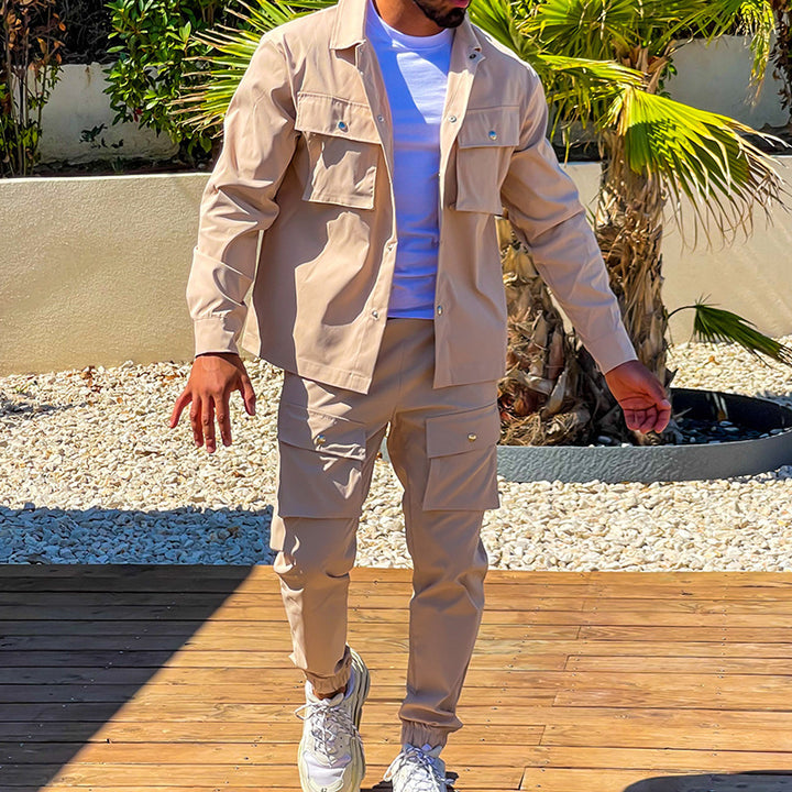 Men's cargo set with practical pockets and modern design Lune London