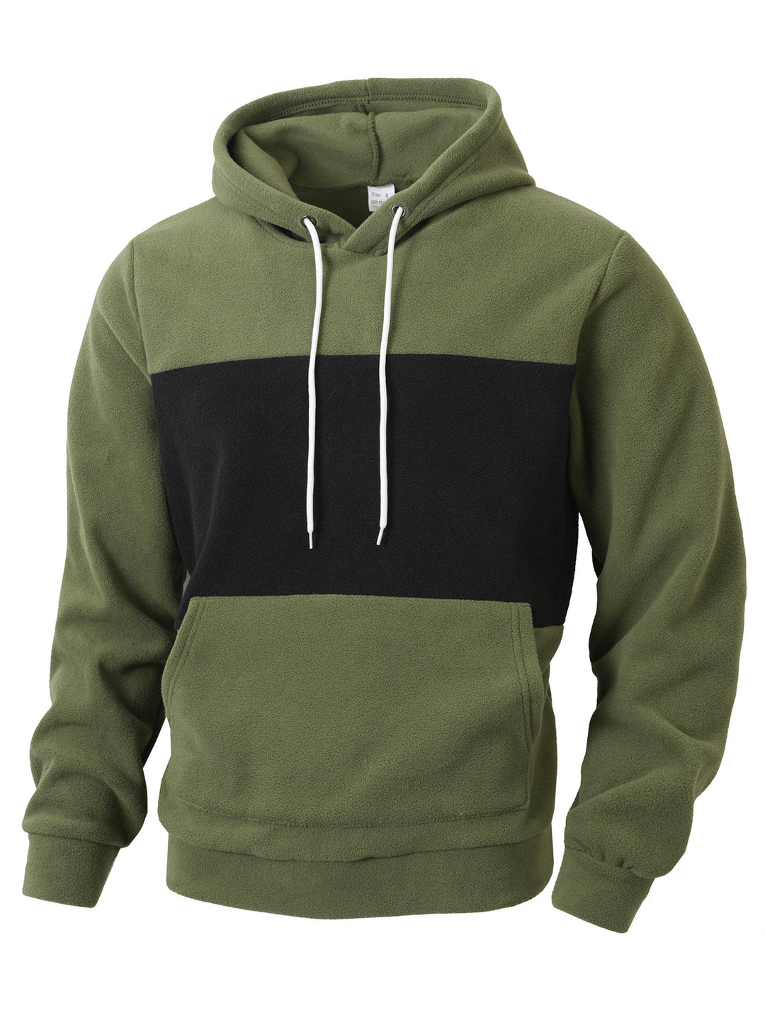 Men's hoodie in fleece with oversized collar Lune London