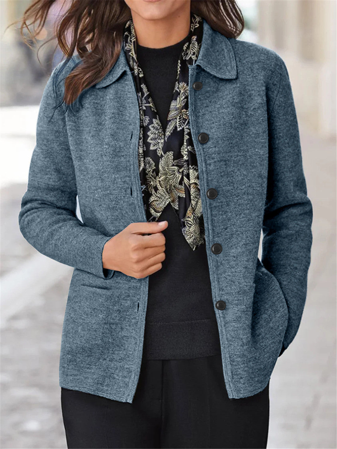 Ladies Elegant and cozy knitted jacket Lune London