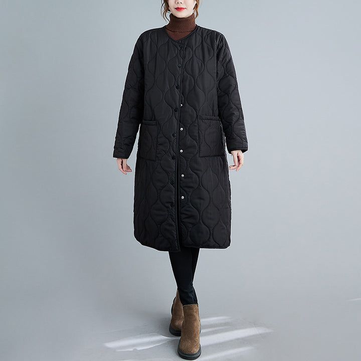 Lune London | Padded Jacket - Oversized Fit - Long Length - With Hood and Zipper