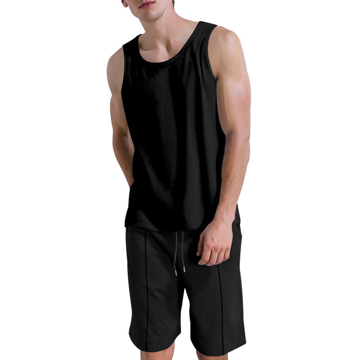 Tenue de sport décontractée pour hommes avec haut sans manches et shorts Lune London