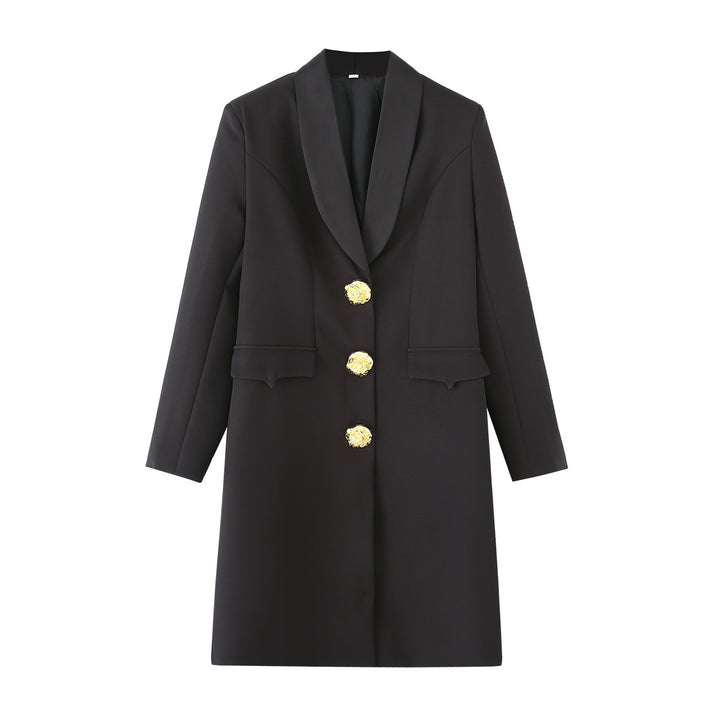 Elegant blazer jacket for ladies with decorative buttons Lune London